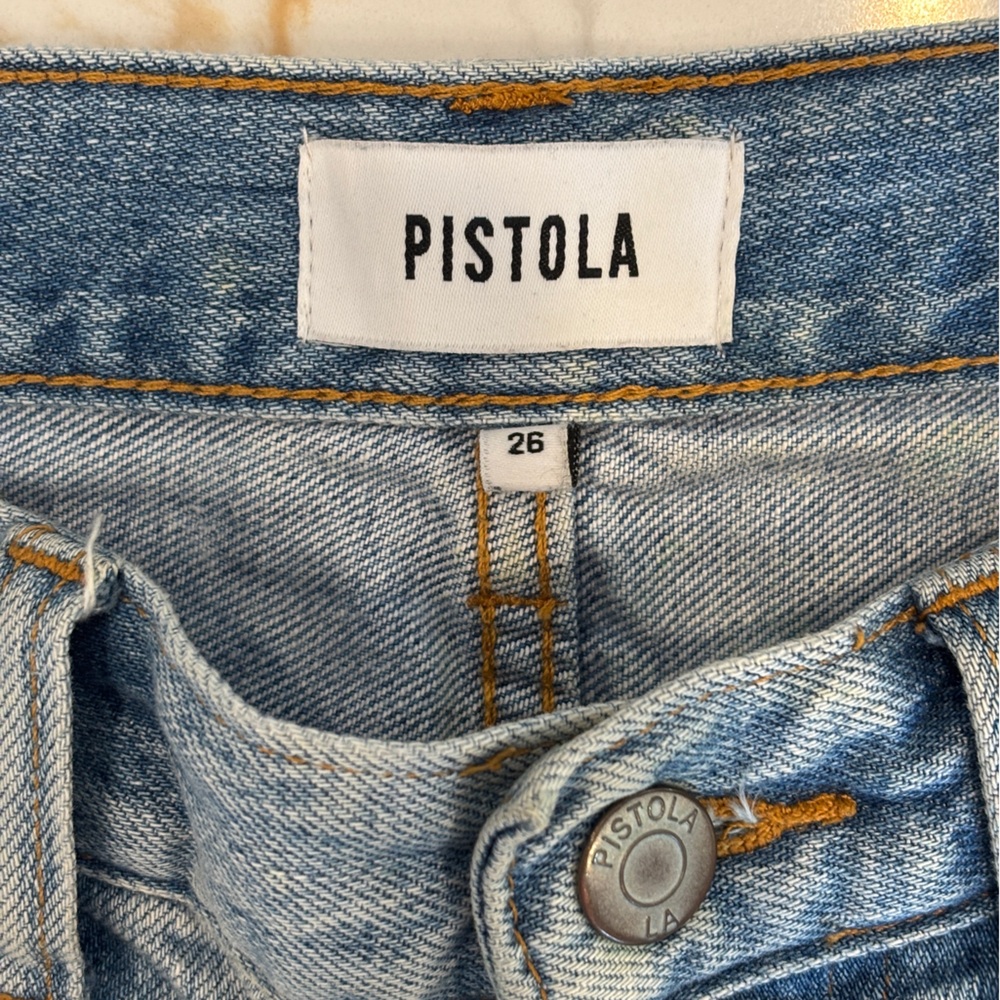 Upcycled by Me: Pistola Customized Relaxed Fit Boyfriend Denim Jeans Pink 28 - Picture 10 of 11